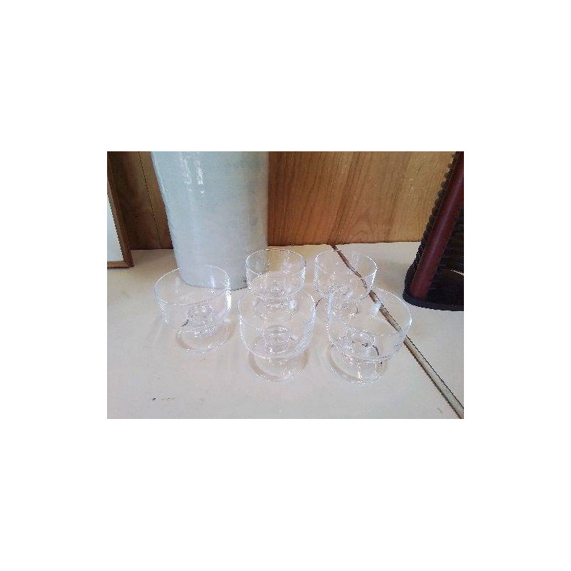 LOT DE 5 COUPES À GLACE 