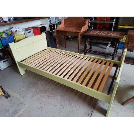 LIT VERT AVEC SON SOMMIER 90X190