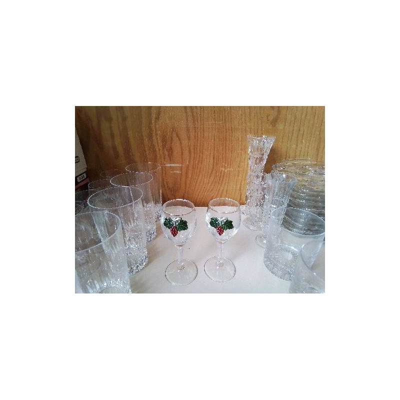 DUO VERRE MOTIF VIGNE 