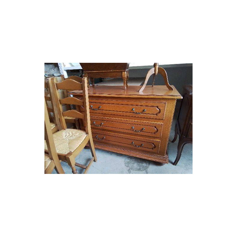 COMMODE 3 TIROIRS DE STYLE RUSTIQUE