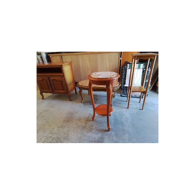 SELETTE LOUIS XV MARBRE RONDE