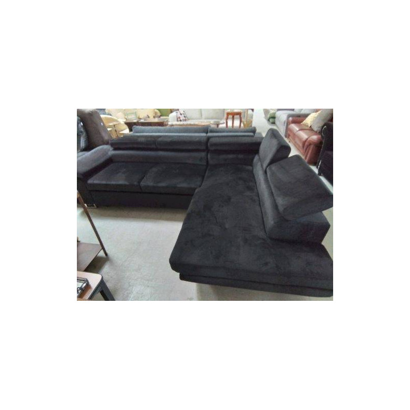 CANAPE DIMAS VELOURS NOIR -BMTNUZZZXSF-HH