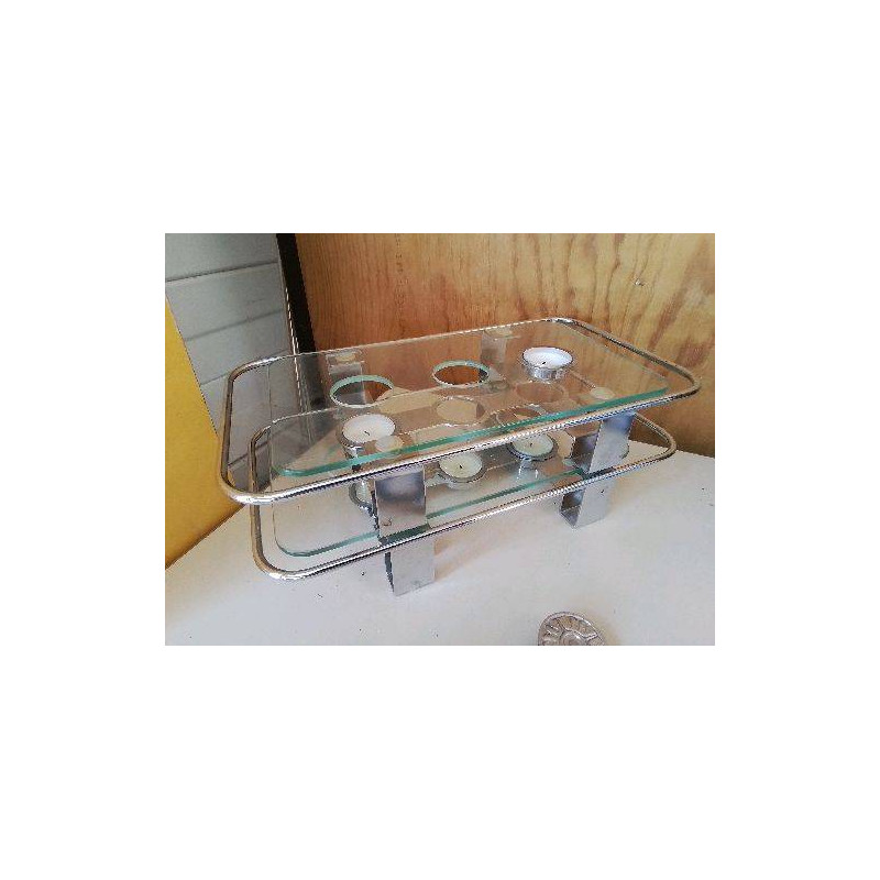 CHAUFFE PLAT VERRE ET INOX 