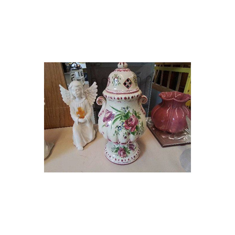 URNE DECORS PIVOINE 