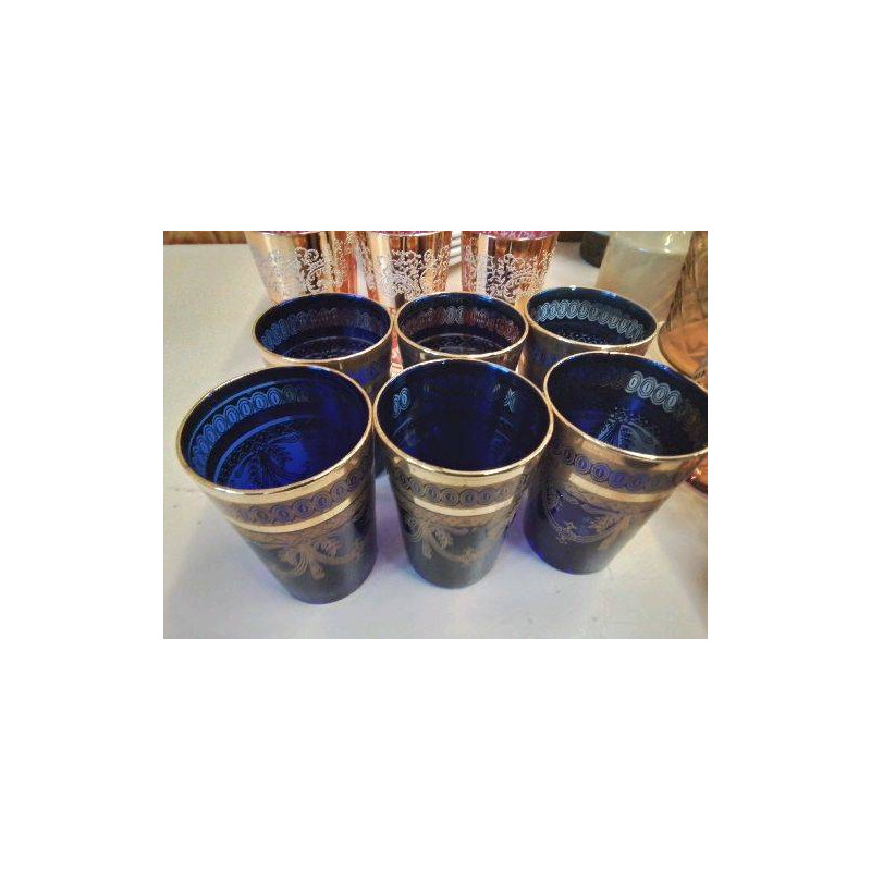 LOT DE 6 VERRES A THÉ 