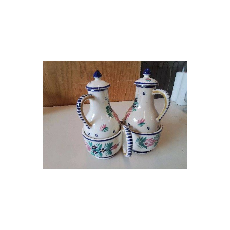 VINAIGRIER EN PORCELAINE AUVERGNATE 