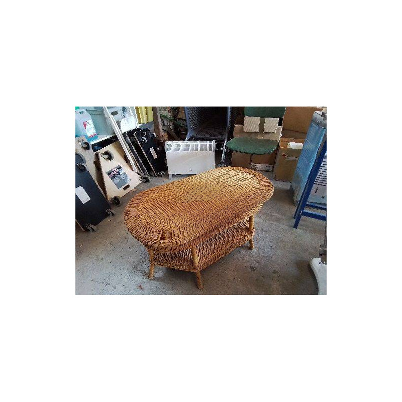TABLE BASSE EN ROTIN 