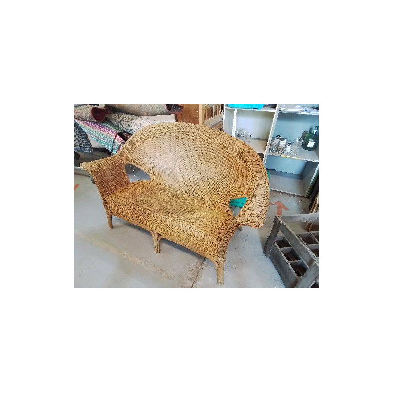 BANC EN ROTIN 