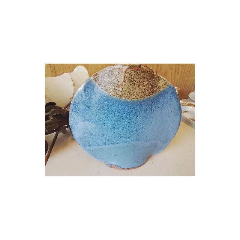 VASE EN GRES ÉMAILLÉ 