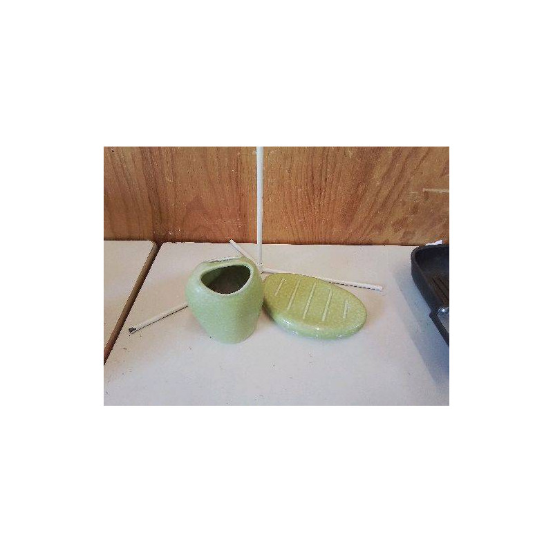 DUO PORTE SAVON VERT