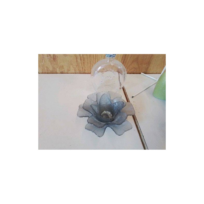 PHOTOPHORE FLEUR EN VERRE 