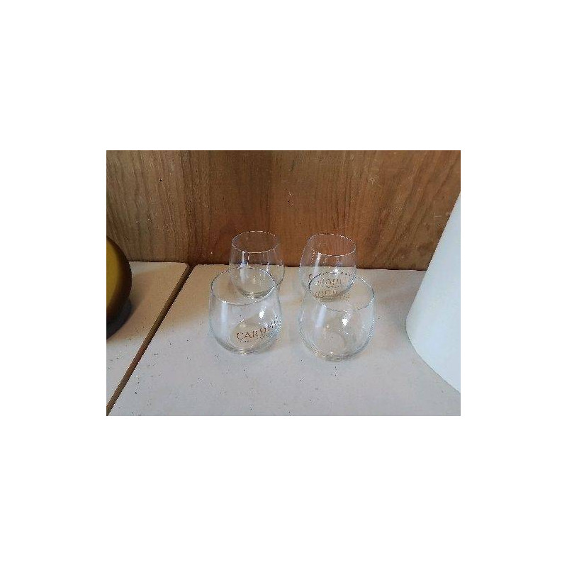 LOT DE 4 VERRE À WHISKY CARDHU