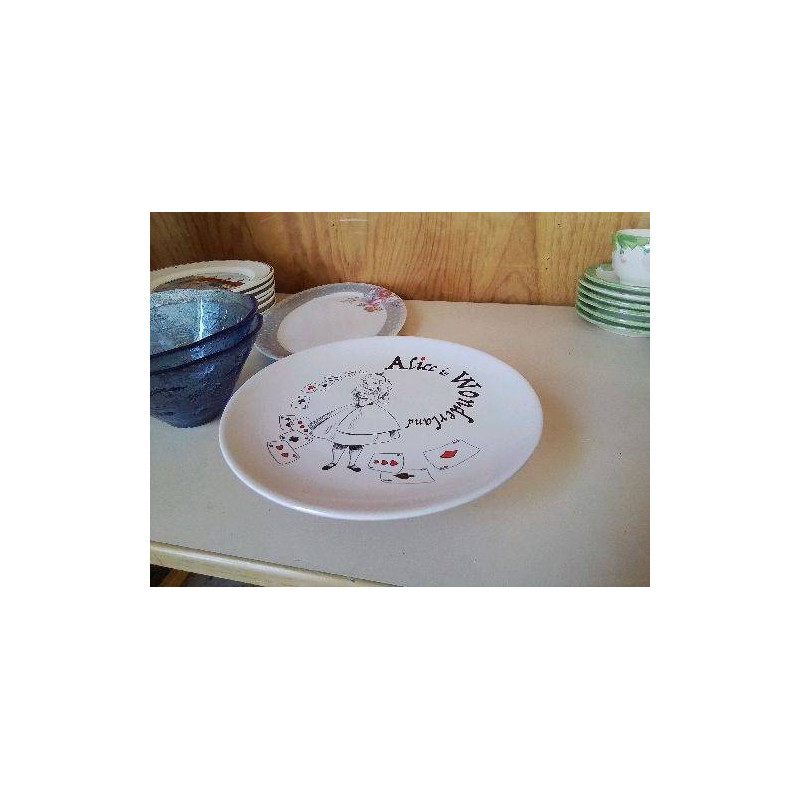 PRESENTOIRE À GÂTEAU ALICE AU PAYS DES MERVEILLES 