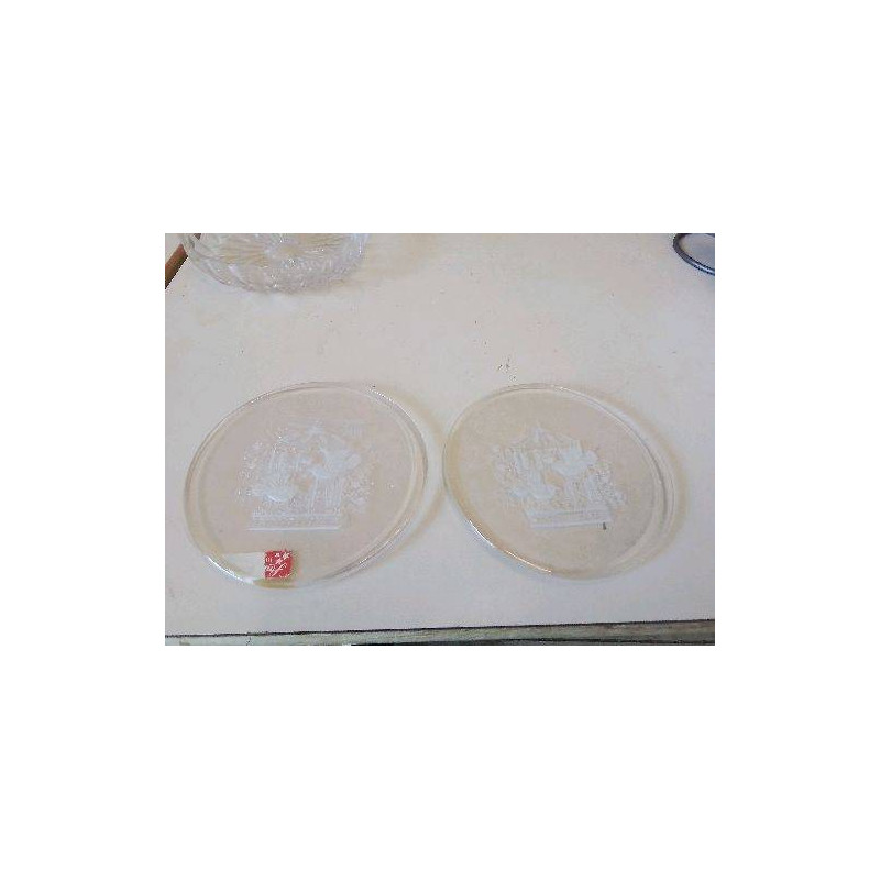LOT DE 4 DESSOUS DE VERRE PETITS OISEAUX 