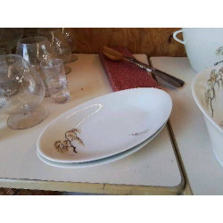 DUO RAVIER PORCELAINE DE LIMOGE 