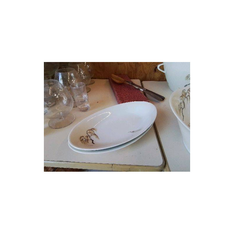 DUO RAVIER PORCELAINE DE LIMOGE 