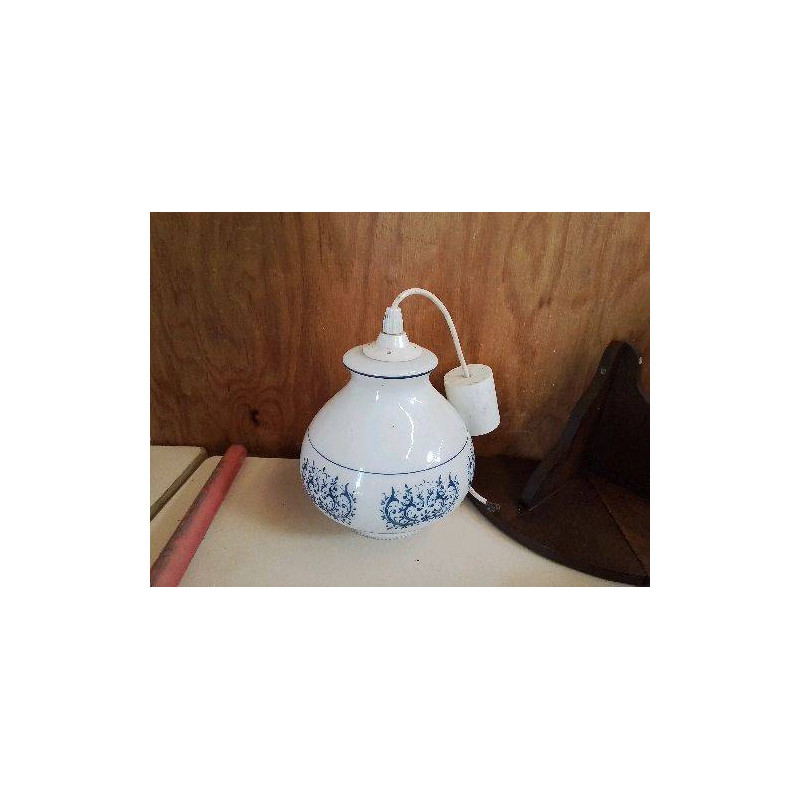 SUSPENSION OPALINE BLEU 