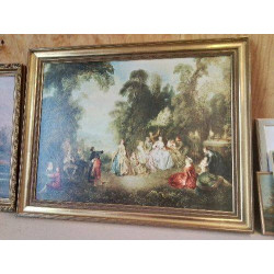 IMPRESSION SUR TOILE ’ SCÈNE CHAMPÊTRE ’