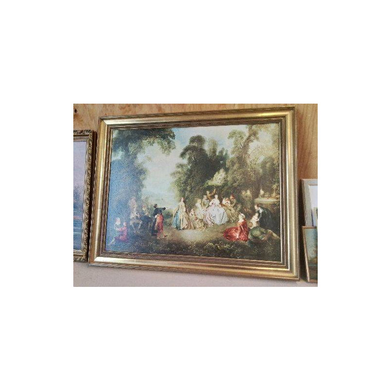 IMPRESSION SUR TOILE ’ SCÈNE CHAMPÊTRE ’