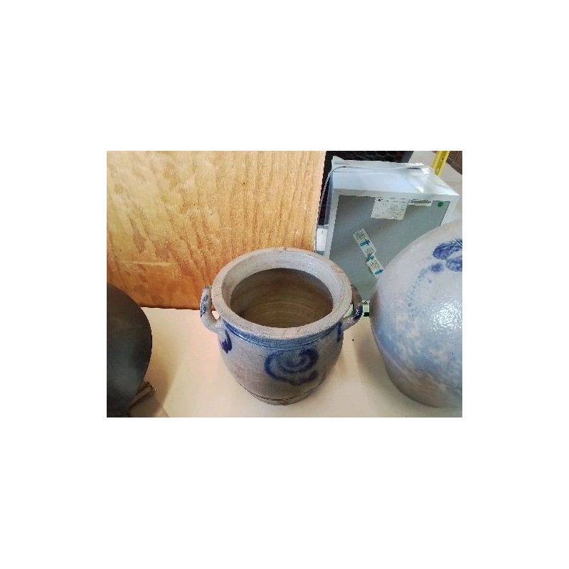 PETIT POT BLEU EN GRÈS 