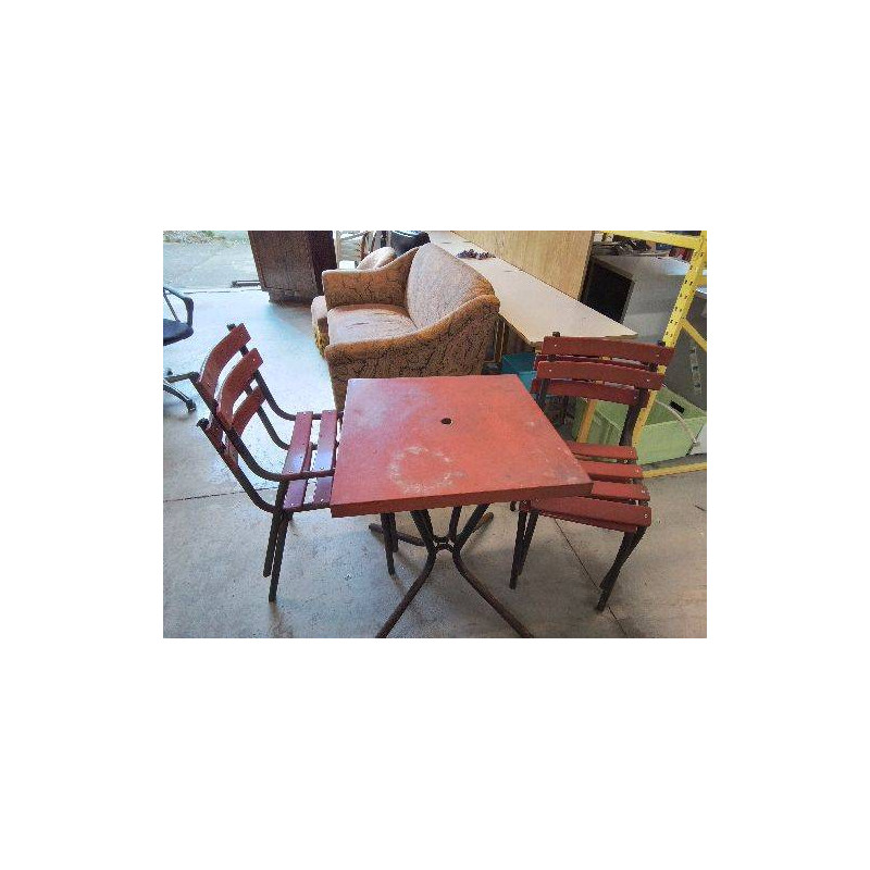 ENSEMBLE DE JARDIN EN FER VINTAGE