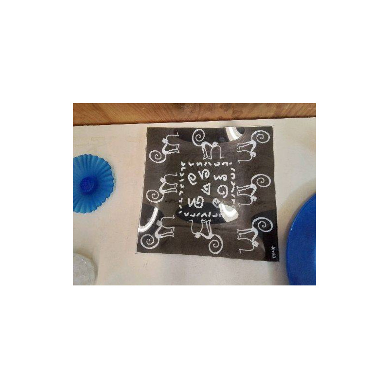 ASSIETTE MOTIF SINGE