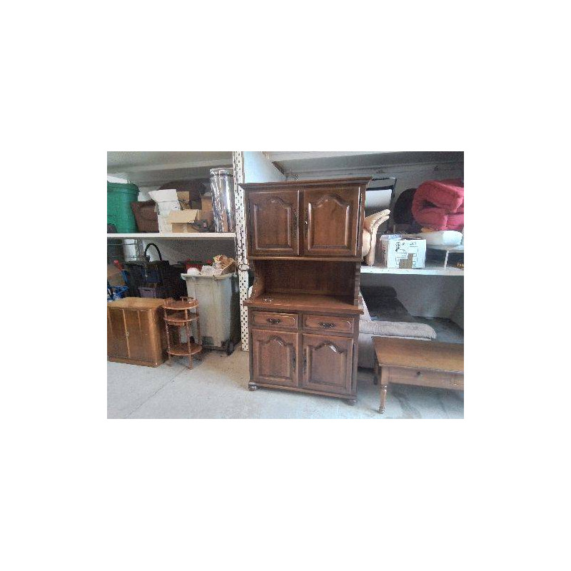 PETIT BUFFET DEUX CORP EN CHENE DE STYLE RUSTIQUE