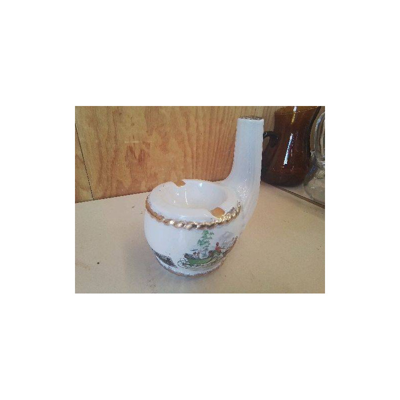 CENDRIER CARAFE EN PORCELAINE 