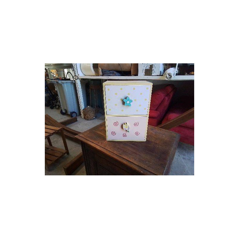 PETIT MEUBLE DE RANGEMENT 2 TIROIRS