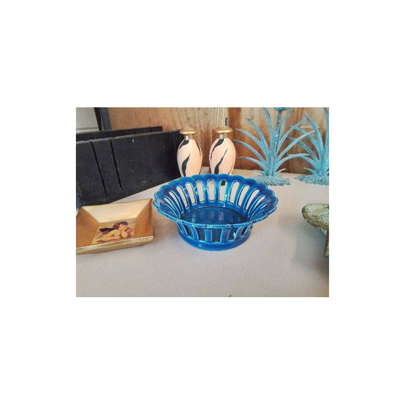 CORBEILLE EN GRES ÉMAILLÉ