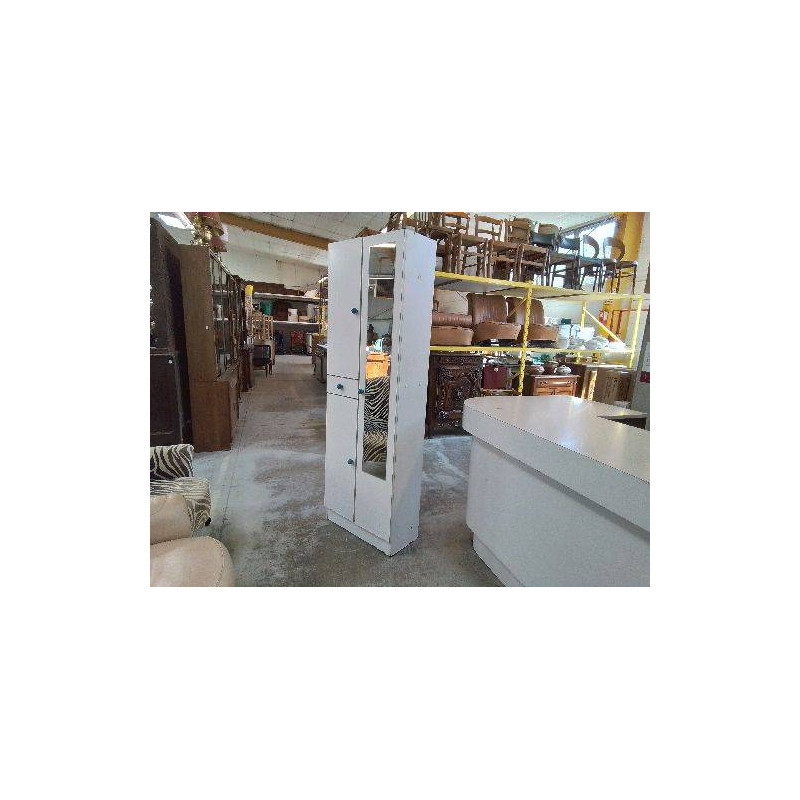 MEUBLE DE SALLE DE BAIN BLANC AVEC MIROIR