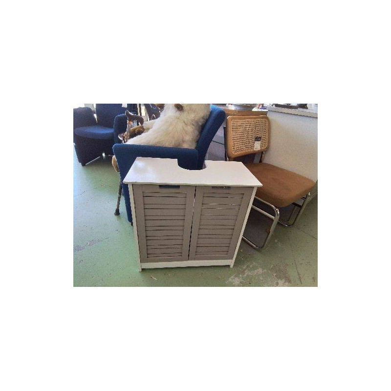 MEUBLE DE SALLE DE BAIN GRIS 