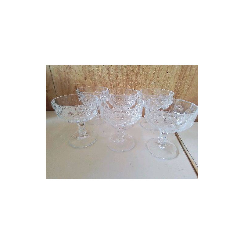 LOT DE 6 COUPES A GLACES