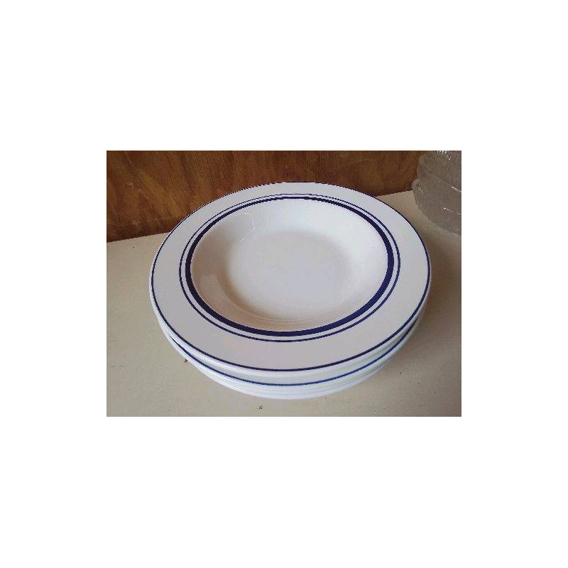 LOT DE 4 ASSIETTES A SOUPE 