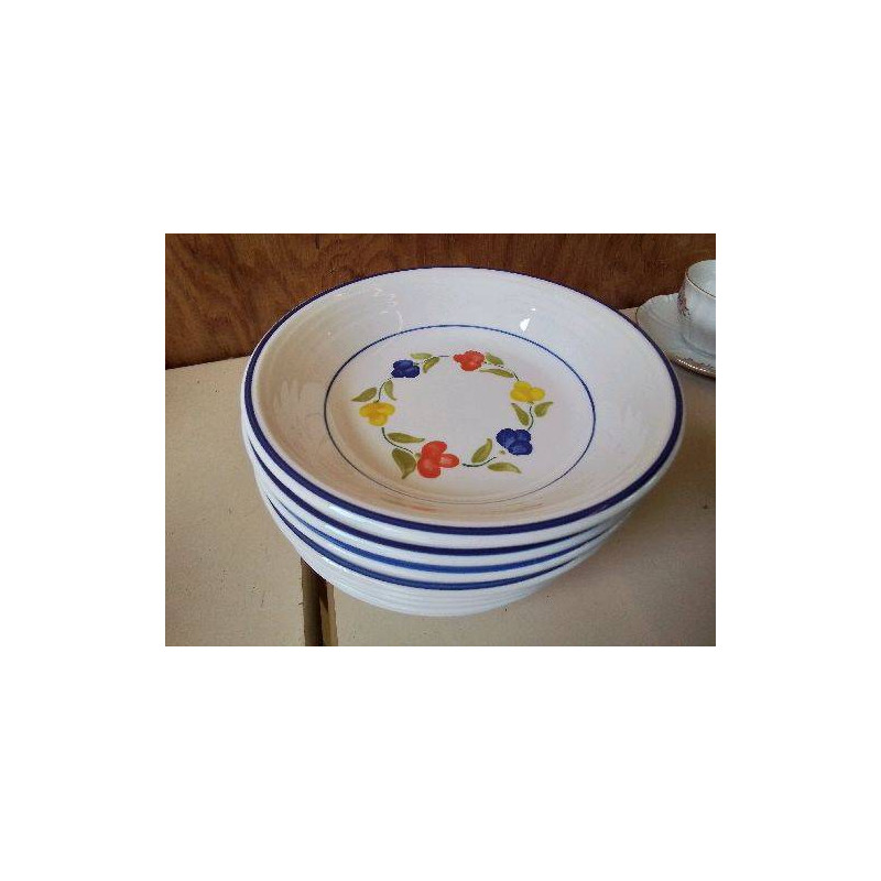 LOT DE 8 ASSIETTES A SOUPE 