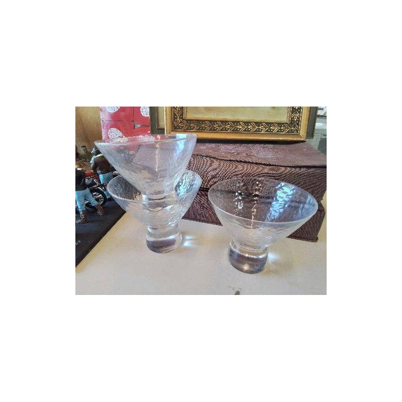 LOT DE 3 COUPES A GLACES 