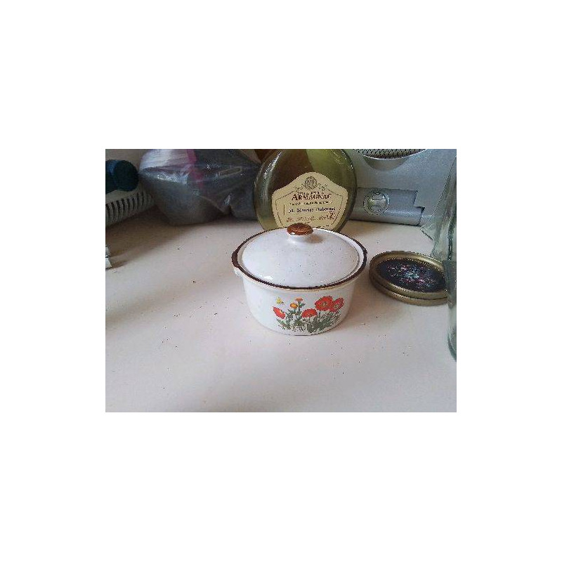 PETIT PLAT A TERRINE MOTIF FLORAL 