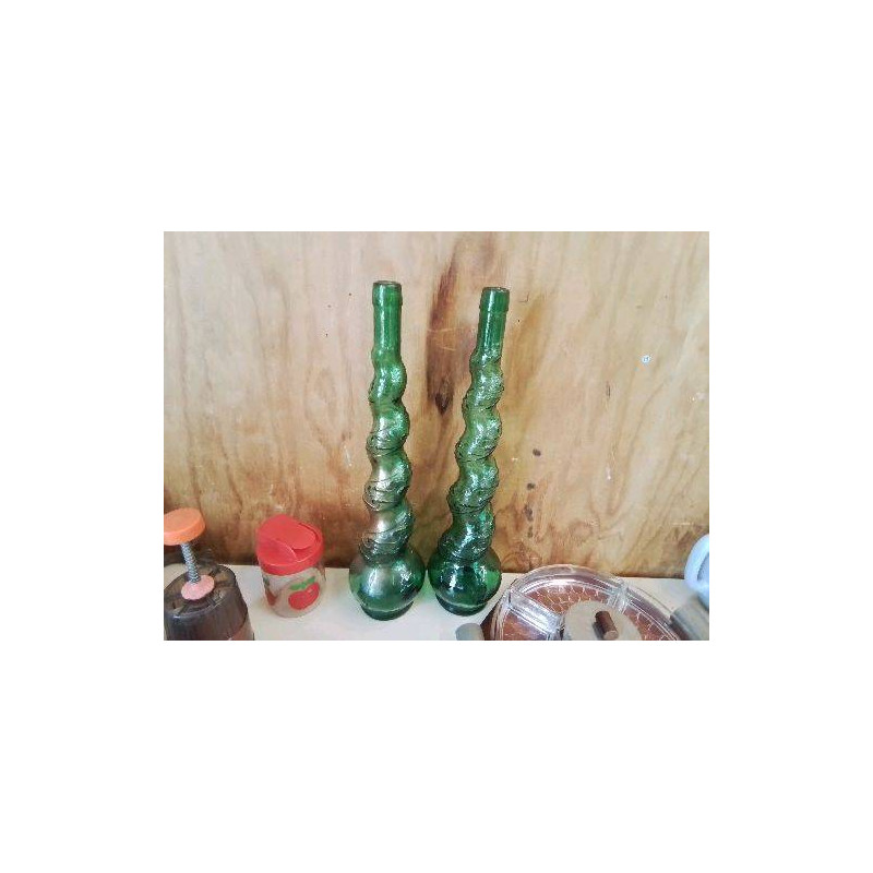 GRANDE VASE BOUTEILLE TORSADÉ 