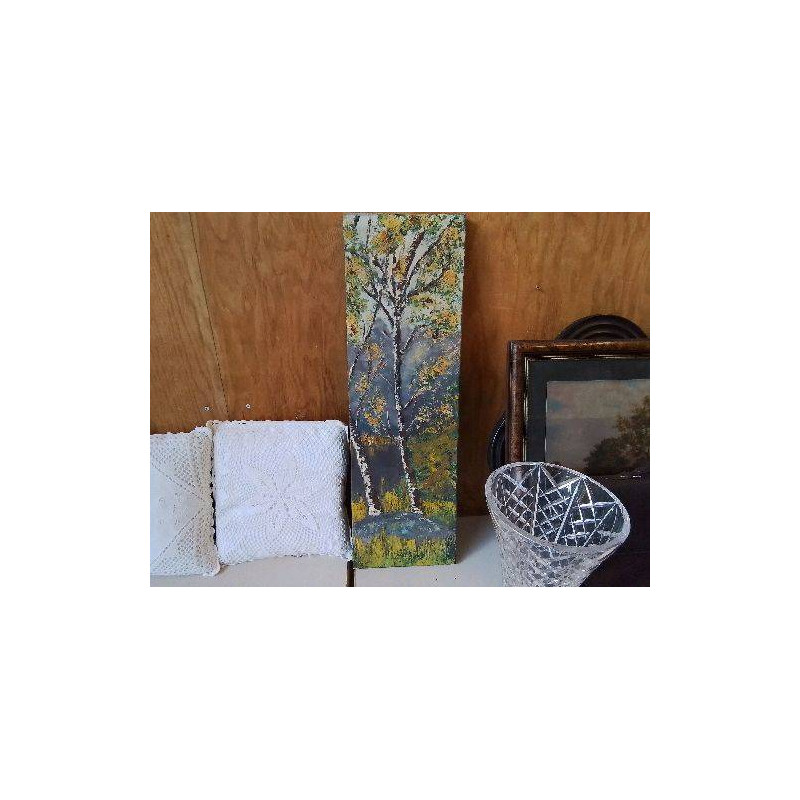 PEINTURE AUX COUTEAUX ’BOULEAU’