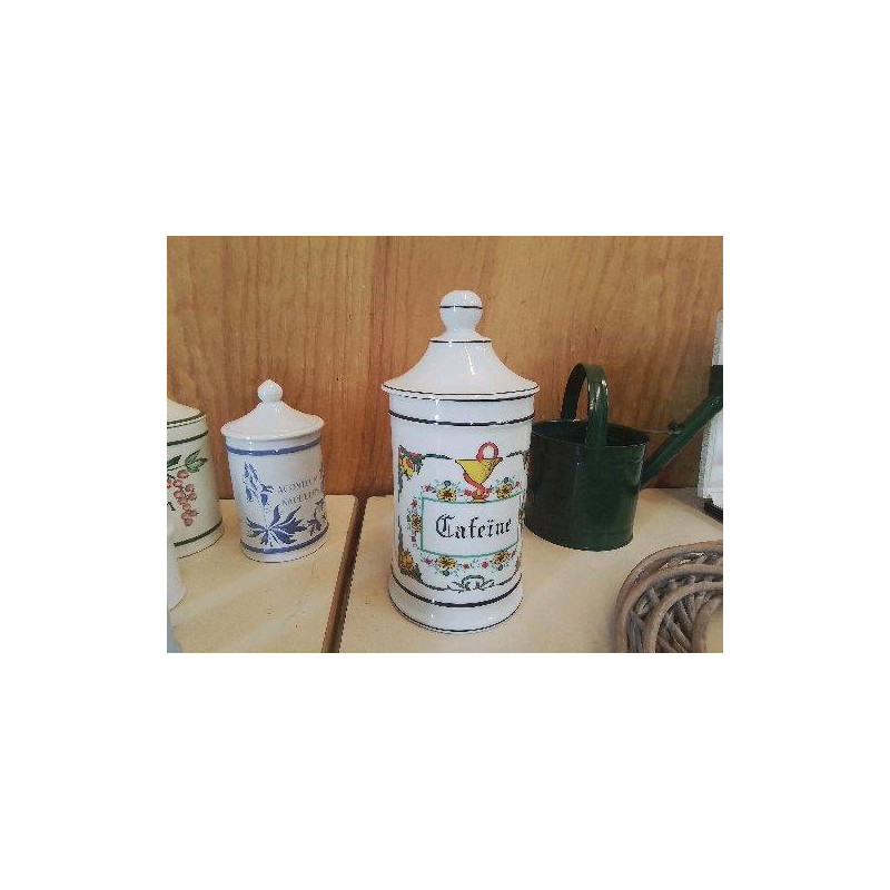 POT À PHARMACIE EN PORCELAINE 