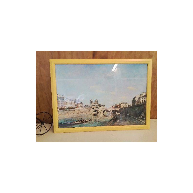 AFFICHE REPRODUCTION ’LA SEINE ET NOTRE-DAME DE PARIS’