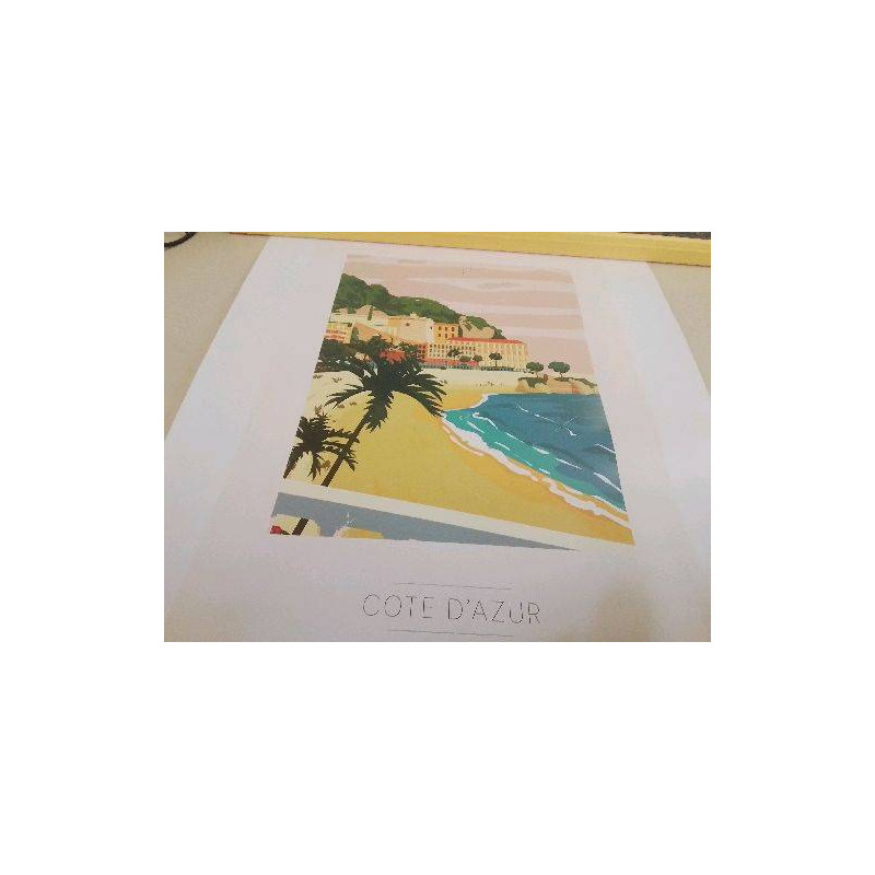 AFFICHE CÔTE D’AZUR 