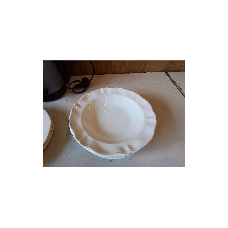 LOT DE 5 ASSIETTES CREUSE 