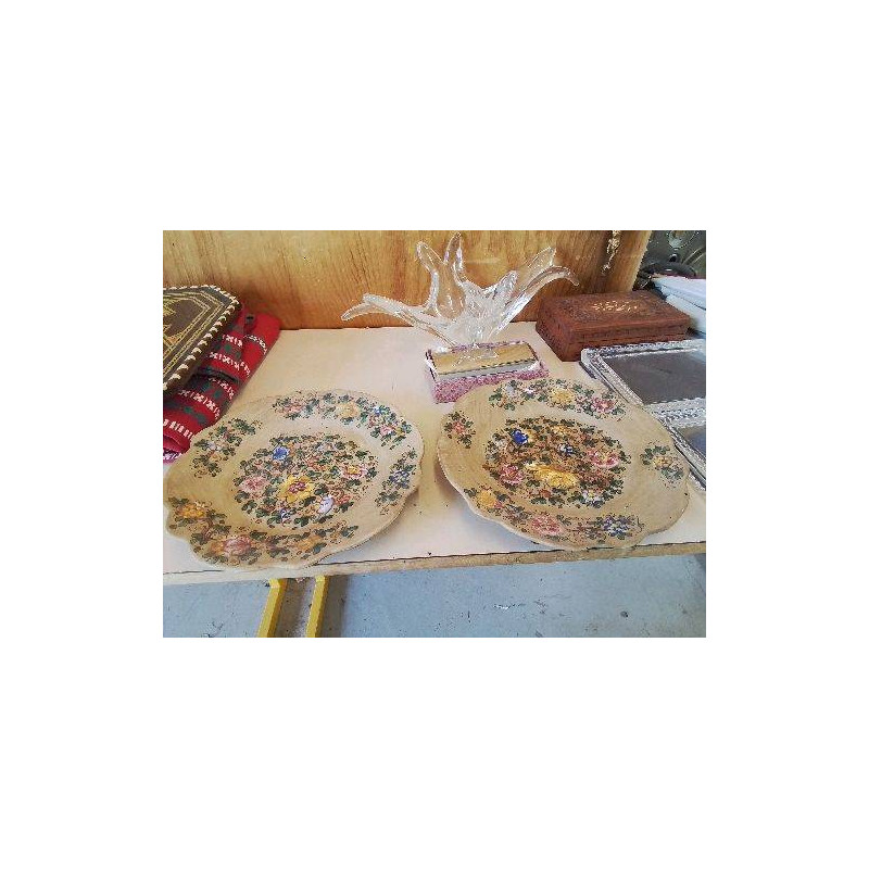 ASSIETTE DECO MOTIF FLORAL 