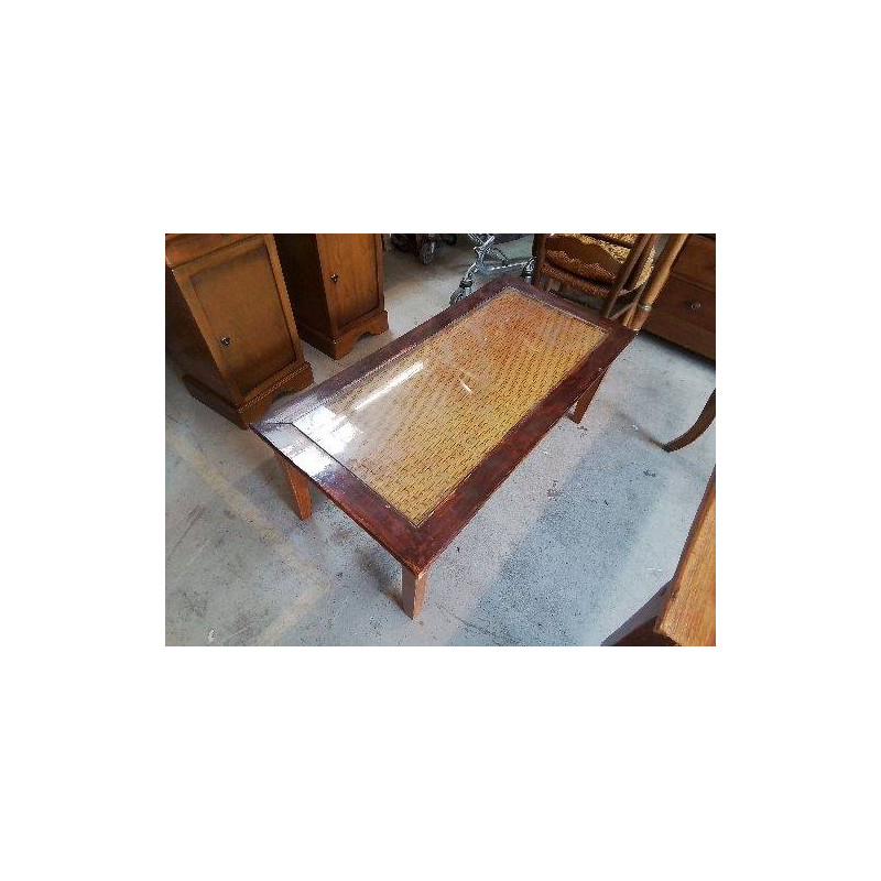 TABLE BASSE PLATEAU EN VERRE 