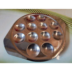 ASSIETTES A ESCARGOTS EN GRÈS 