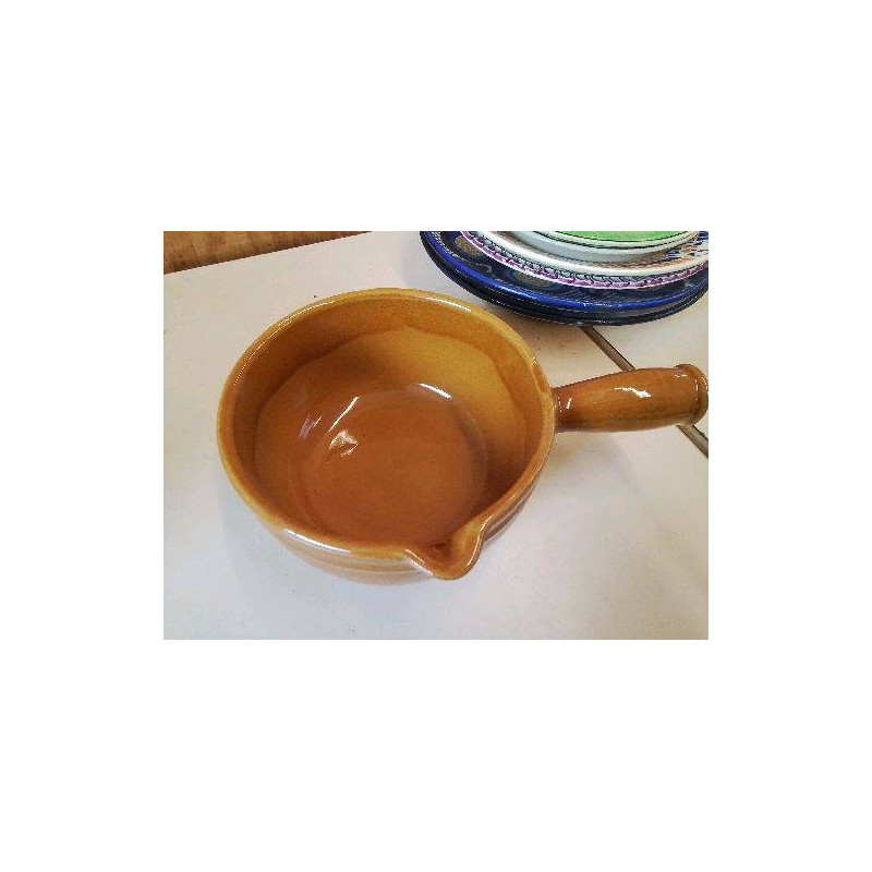 CAQUELON EN CERAMIQUE ÉMAILLÉ 