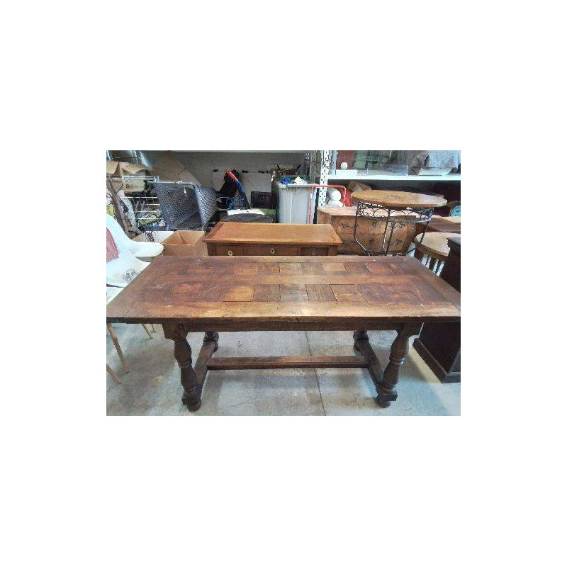 TABLE LOUIS XIII MARQUETERIE 