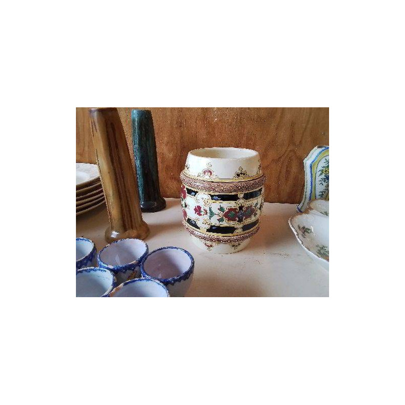 TONNEAU EN GRES EMAILLÉ