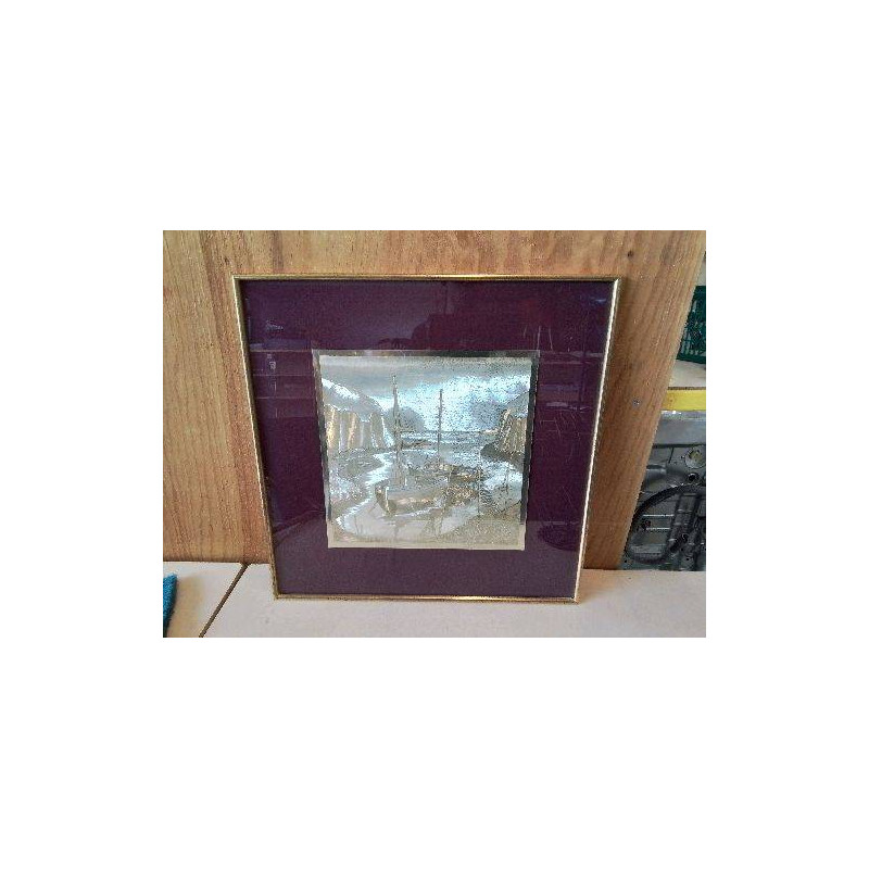 CADRE DECORS MARITIME DORÉ 